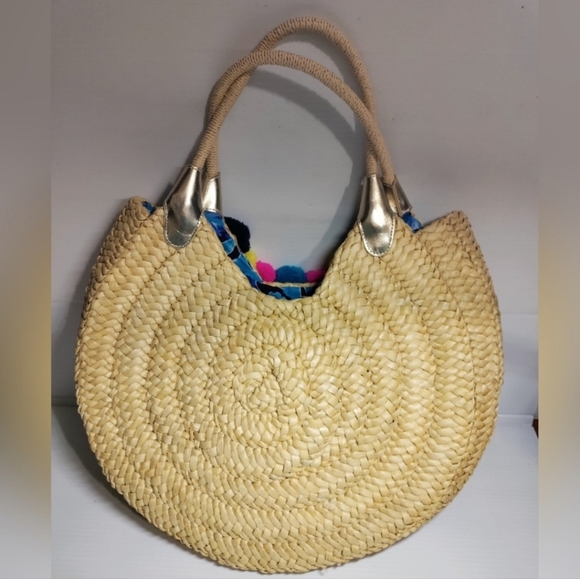 Lilly Pulitzer Positano Large Straw Tote - Picture 6 of 9